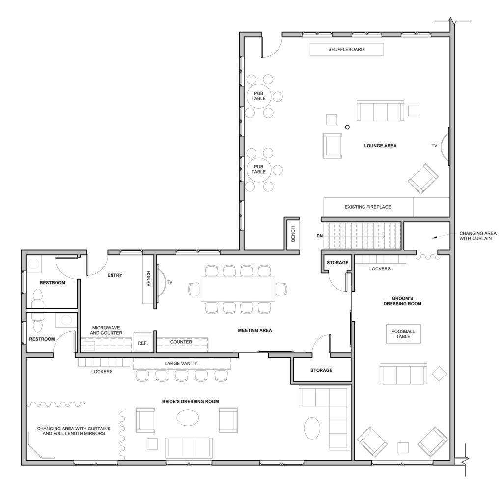 Second Floor Plan Foundry 45 Event Space